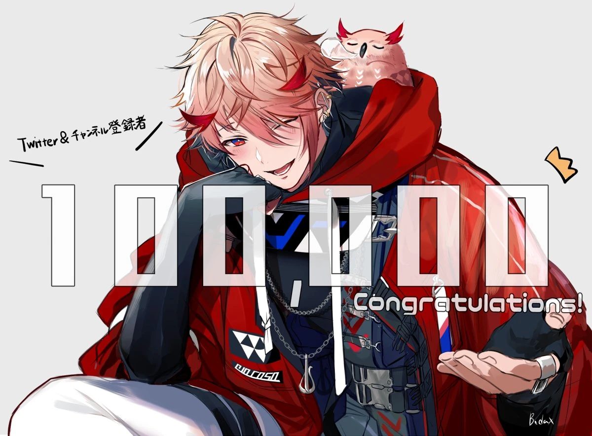100,000 Subscribers Illustration by Bodax