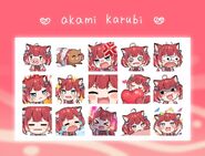 Akami Karubi Twitch Emotes