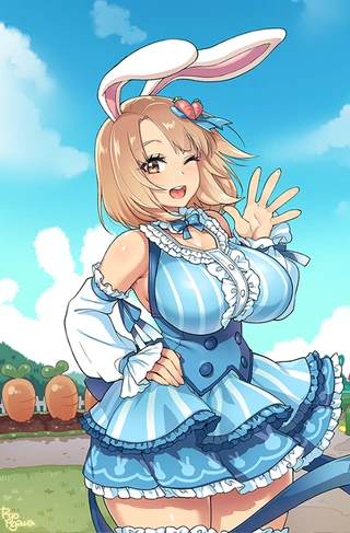 Bunny posing