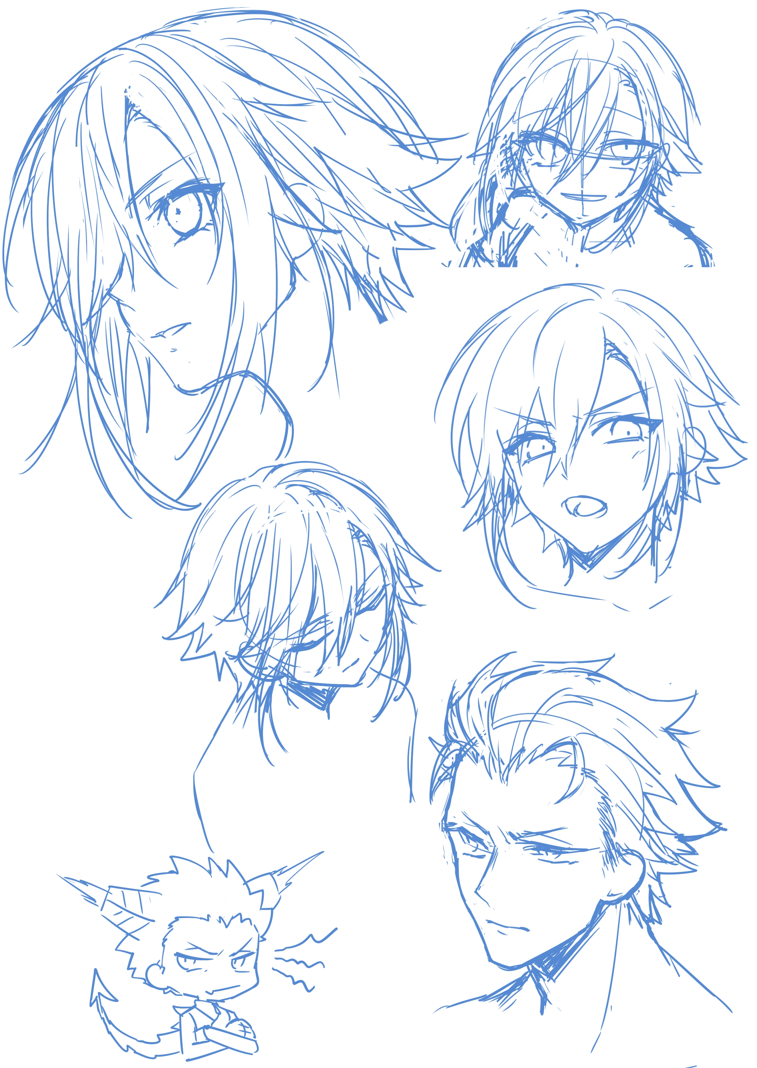 Character Doodles by Yuzuki Mise