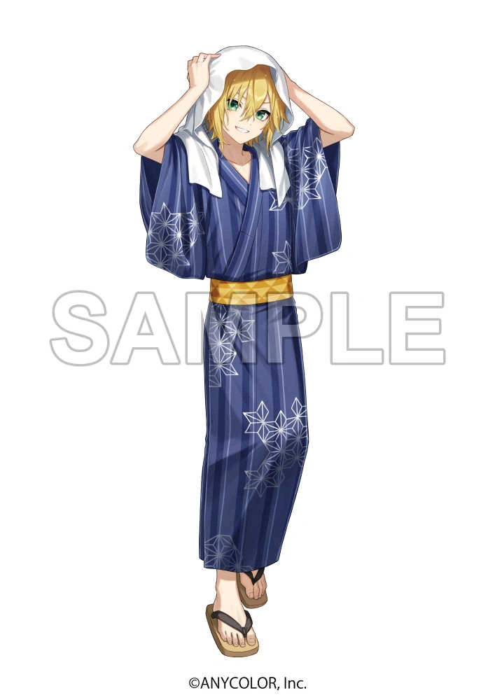 DMM Scratch x NIJISANJI Onsen Scratch Collab Illustration by Amaichi Esora