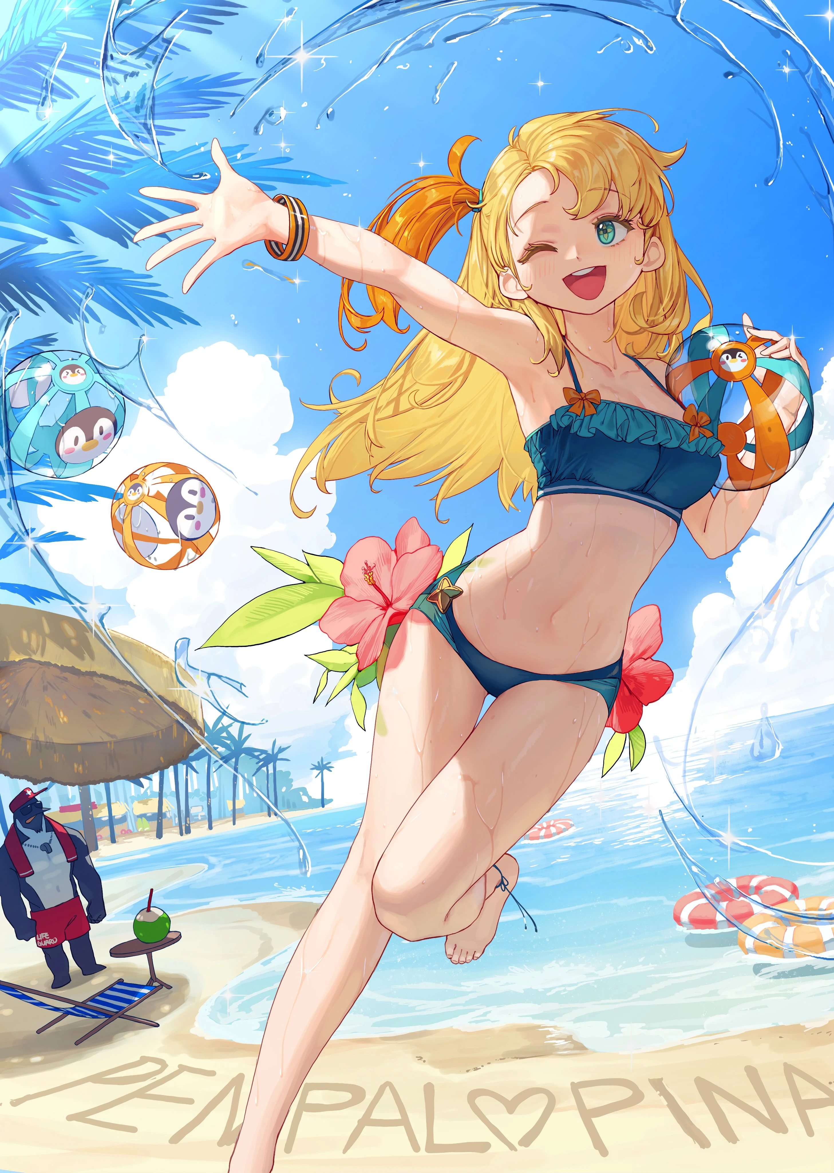 Pina and Penpal in summer<br>by Rinotuna