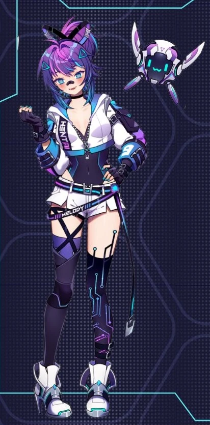ProjektMelody's full body 2D model