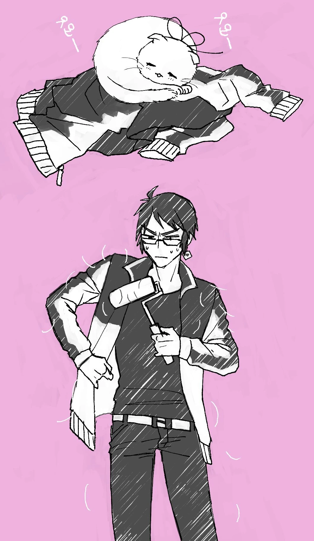 Tenkai Tsukasa and Neko Yuika<br>by [https://twitter.com/yamanawosuke/status/1085547759556485120 Yamanawosuke]