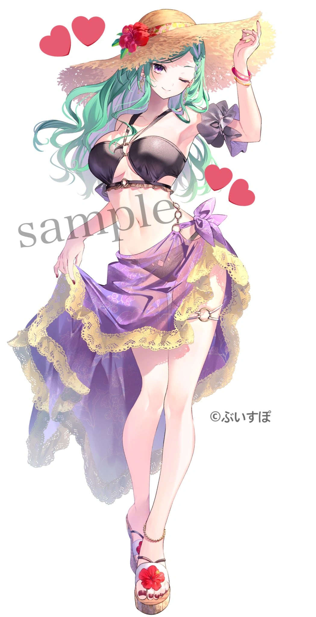 Summer Vacation Goods Illustration<br>by [https://x.com/rityulate/status/1818960092106309939/photo/1 Riichu]