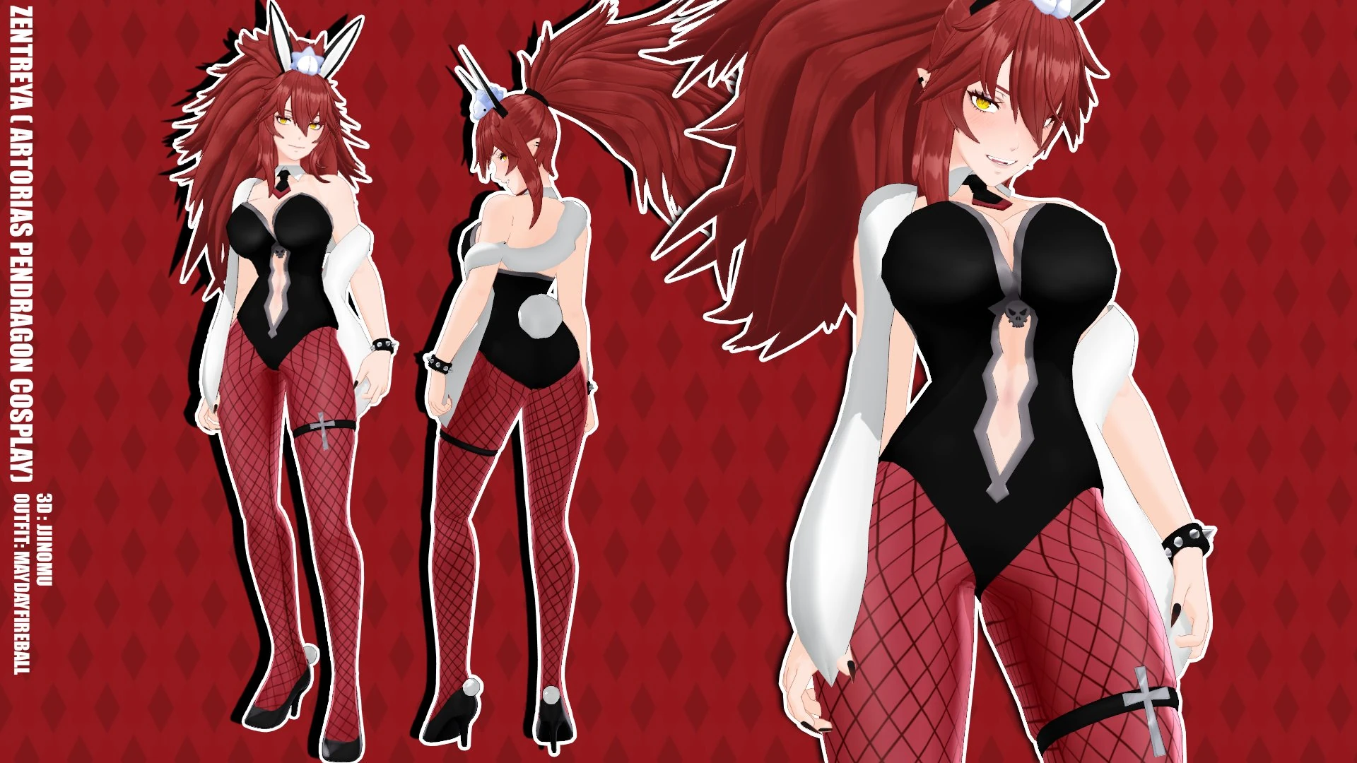 Bunny Girl Zentreya 3D ref by MaydayfireballC