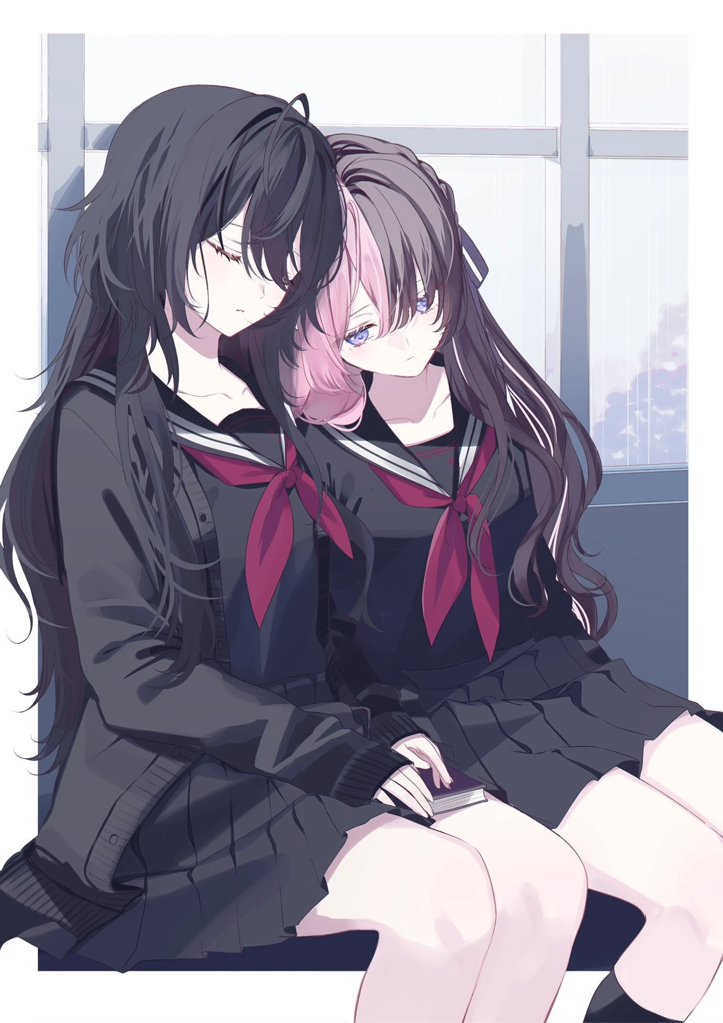 Ren and Hinano by [https://x.com/z3_cut/status/1806330154781999128 Misumi]