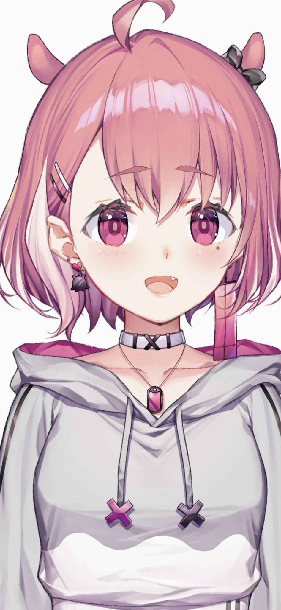 Mendako Outfit With Short Hairstyle and Hoodie
