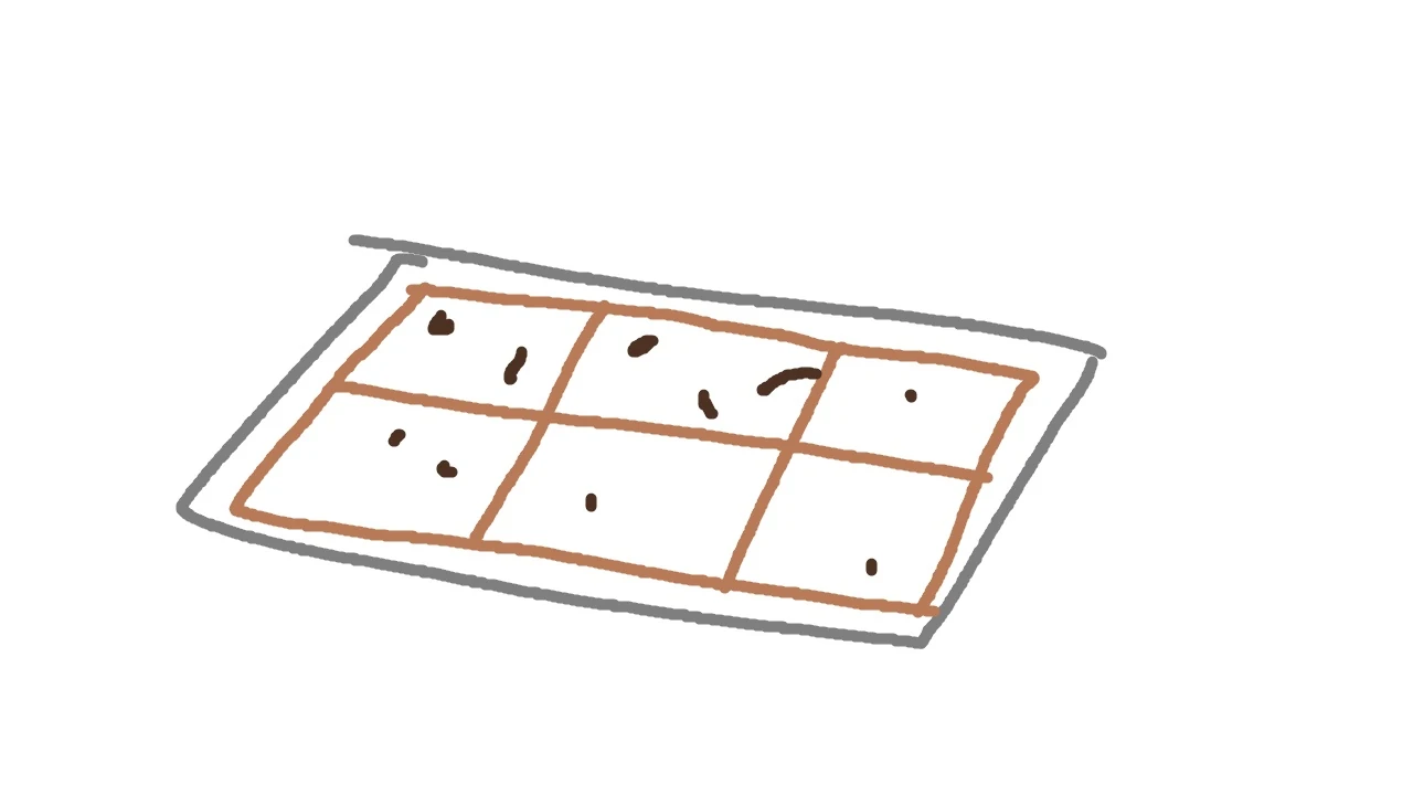 Square cookies