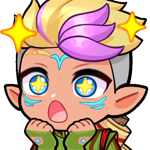 AfressExcited Emote Commission done by EightyEightDesign