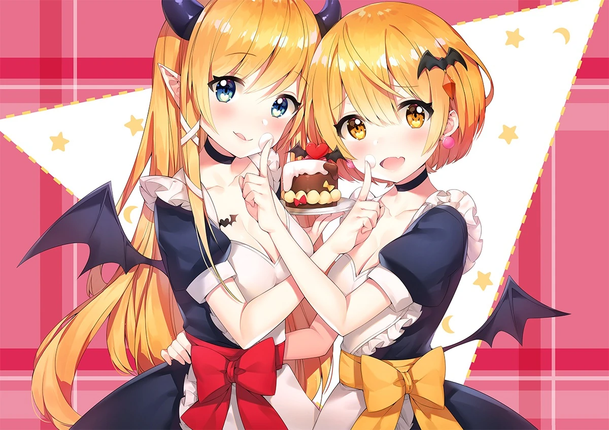 Yuzuki Choco and Yozora Mel ASMR Voice Pack Illustration