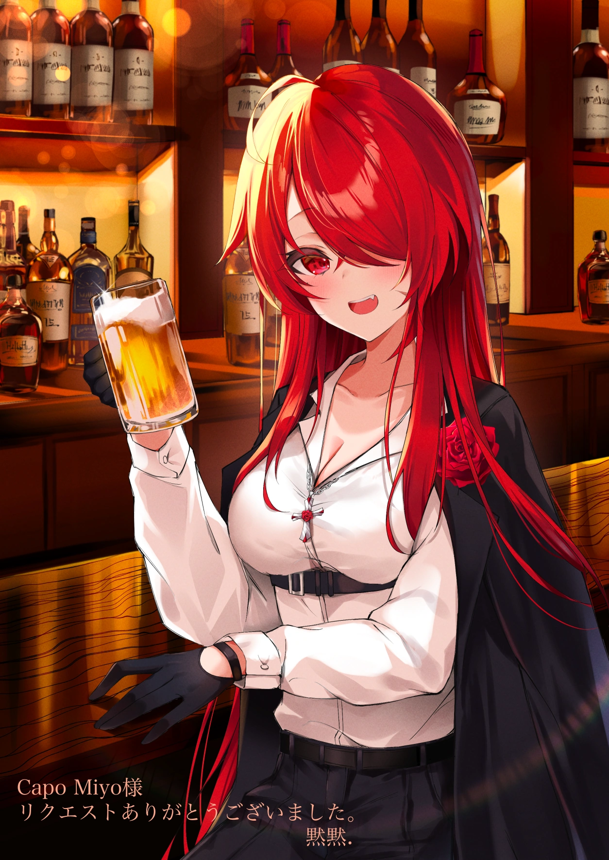 Original illustration by @cococo_moru (long hair)