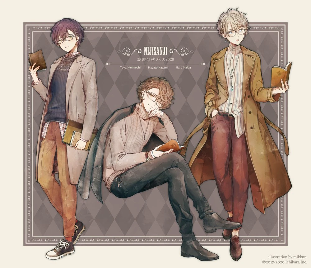 NIJISANJI Autumn Reading Goods 2020 Illustration<br>by Mikkun