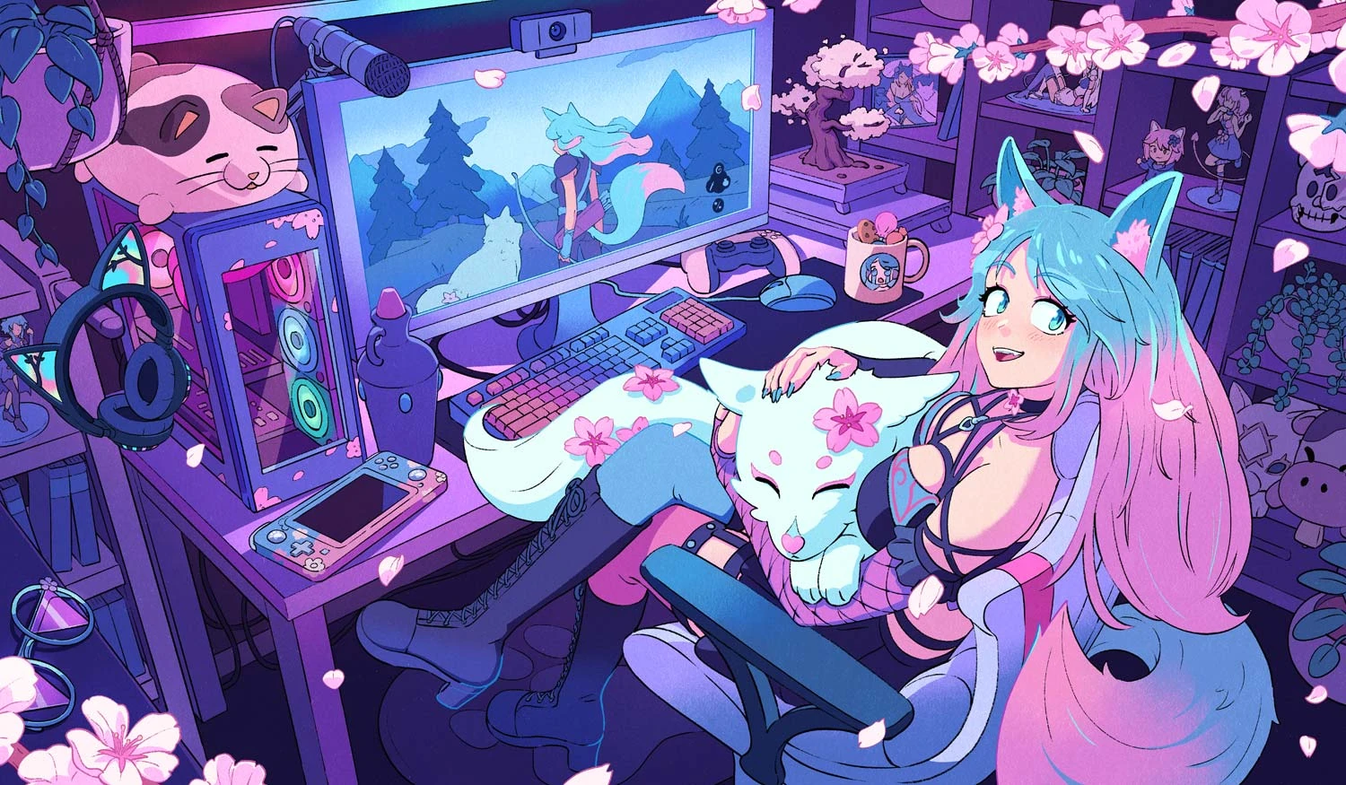 Silvervale - STREAM SETUP Poster by Taijuey