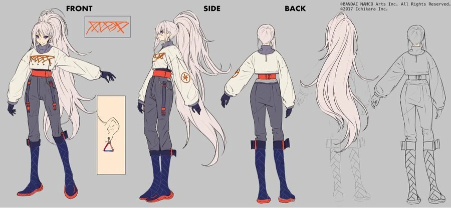 Lantis Costume Reference Sheet<br>by Cogecha