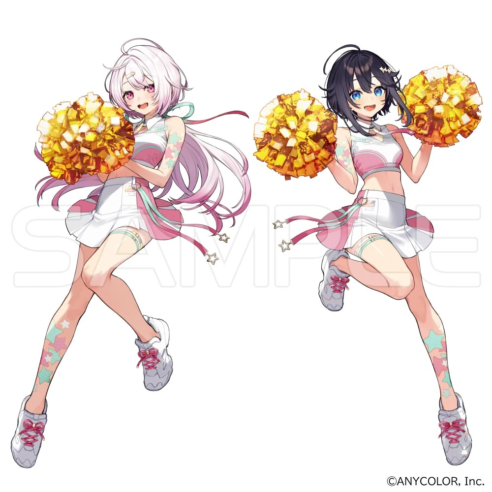 Nijisanji Cheering Summer Goods Illustration<br>by yuu