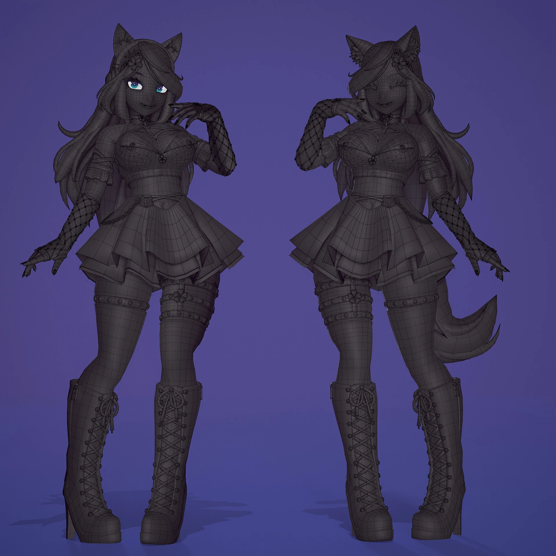 Silvervale wire frame ref by atelierbunny