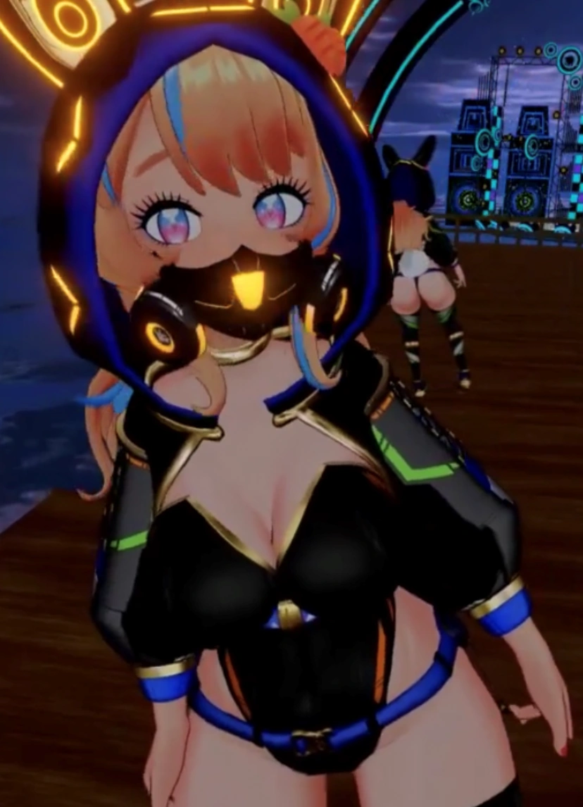 Bunny Gif's dance outfit and cake by Momo
