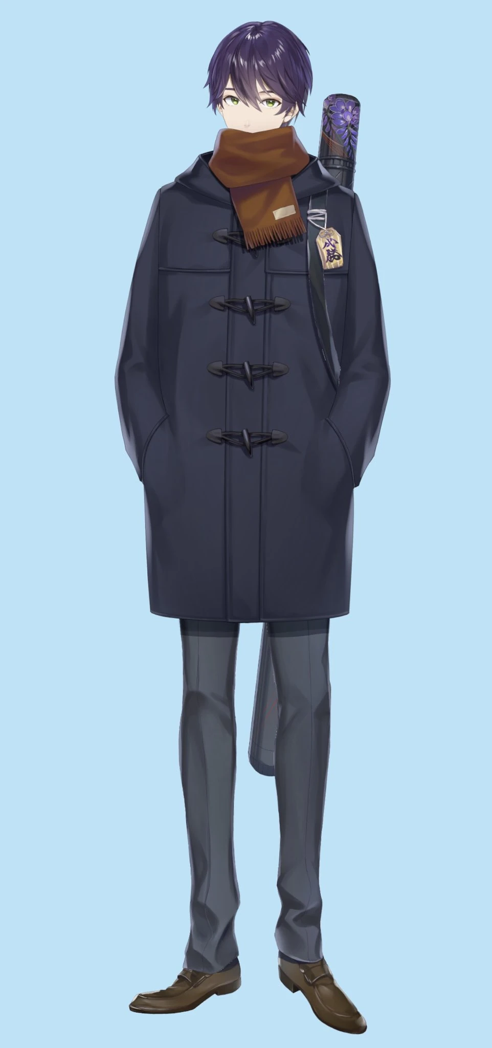 Winter Uniform With Brown Muffler