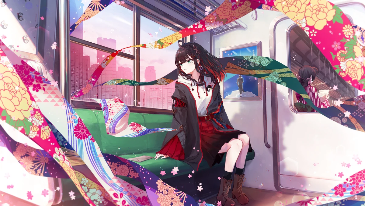 "Taishou Roman" MV illustration<br>by [https://twitter.com/rollsheeeep/status/1509185844841648132 Maki Hitsuji]
