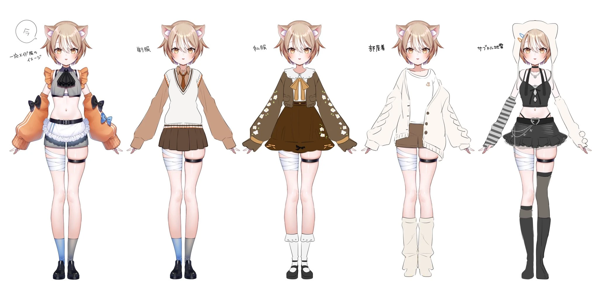 Outfits Reference Sheet