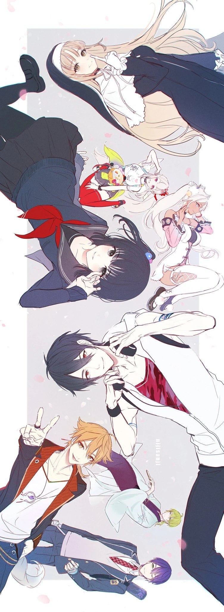 8 NIJISANJI Livers Illustration<br>by Hoziro