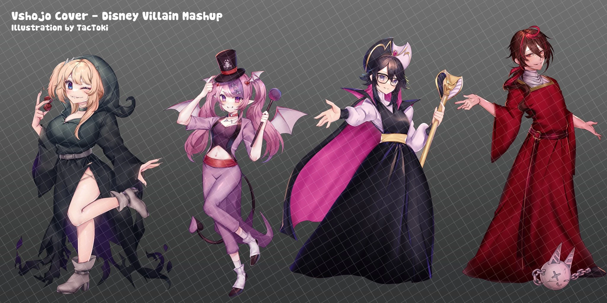 Disney Villain Mashup Illustration<br>by TacToki