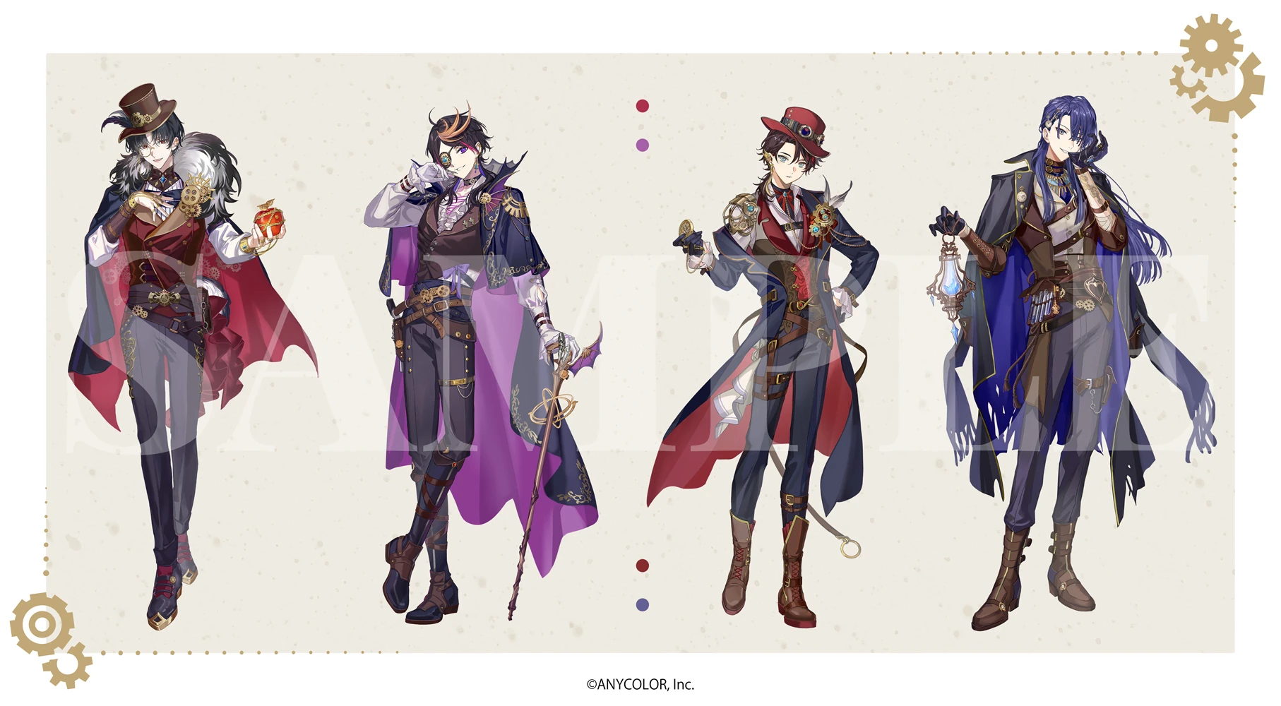 NIJISANJI x Animate Cafe "Crystal Clockwork"<br>Illustration by KANOSE