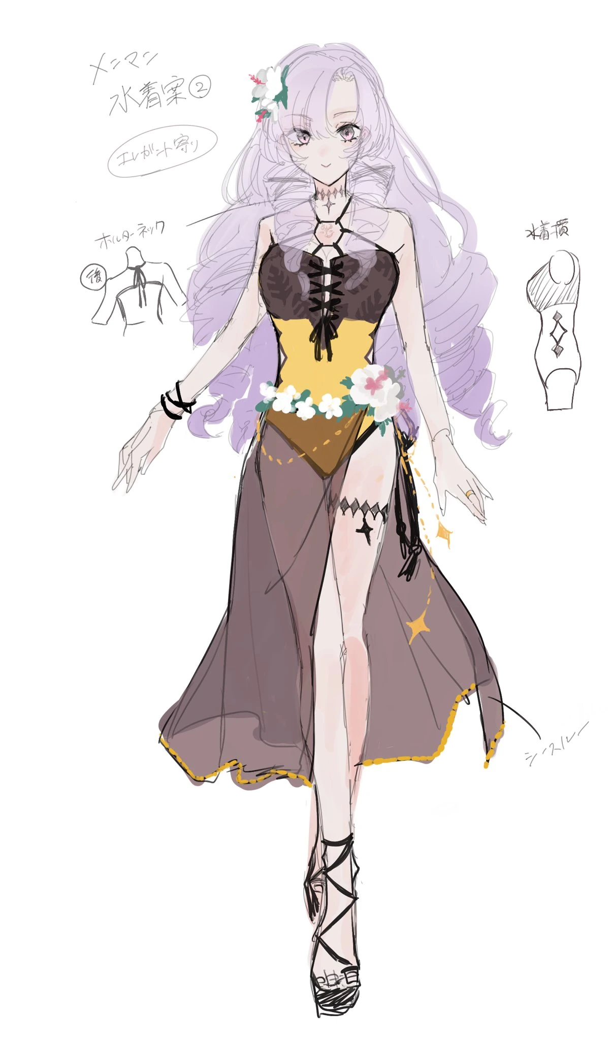 Menimeni Manimani MV Swimsuit 2nd alternate design by Todoroki Kyoko
