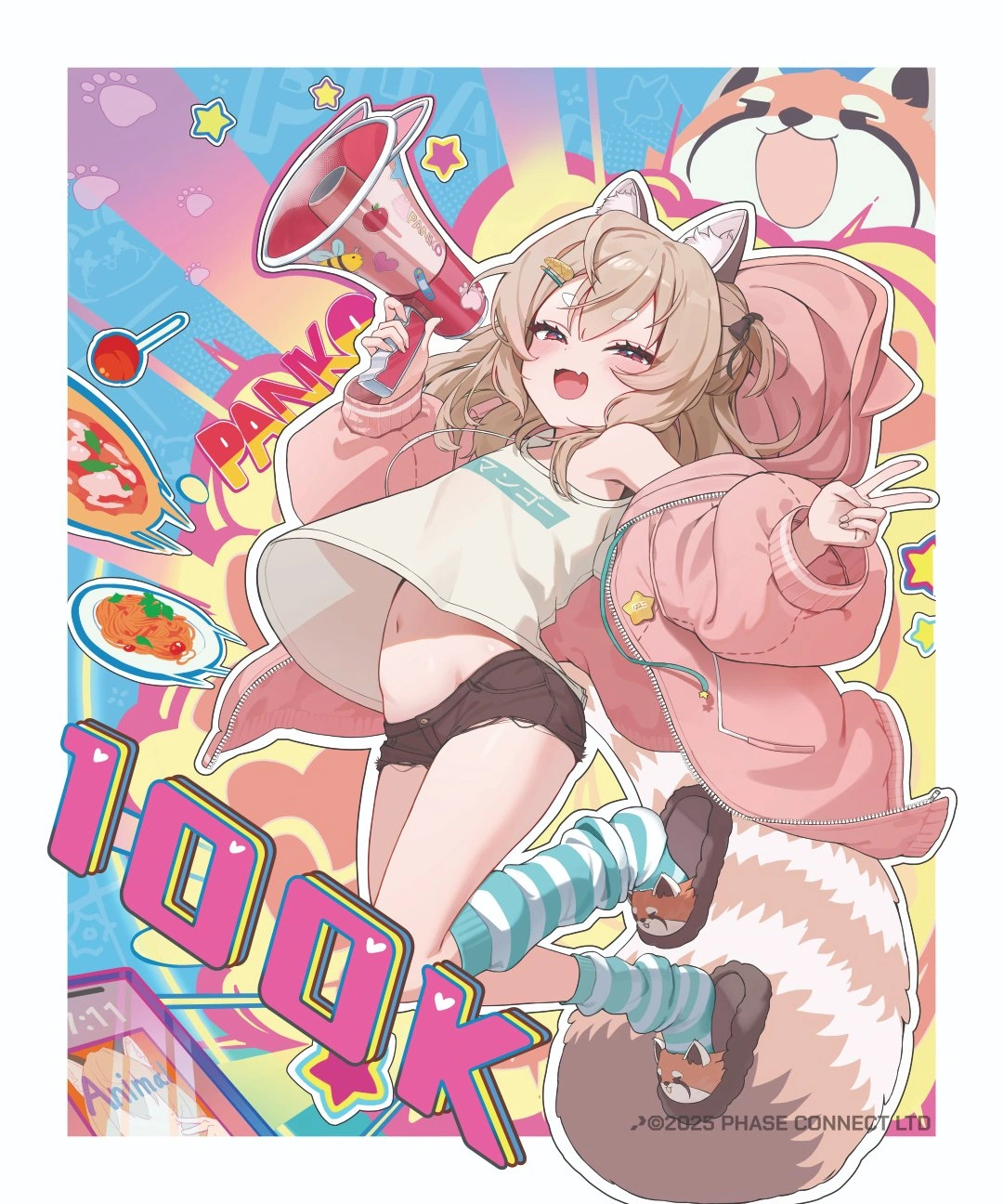 Komachi Panko 100K Illustration<br>by EMMA 0215