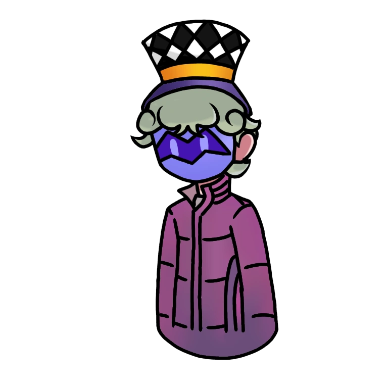 This is PNGtuber Zak. He is used for Non-Cannon streams and when games are too resource intensive to be streamed alongside the full VTuber