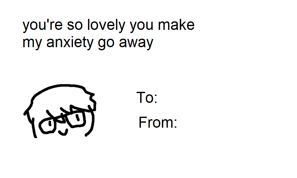 Ike Eveland's Valentine's Day card