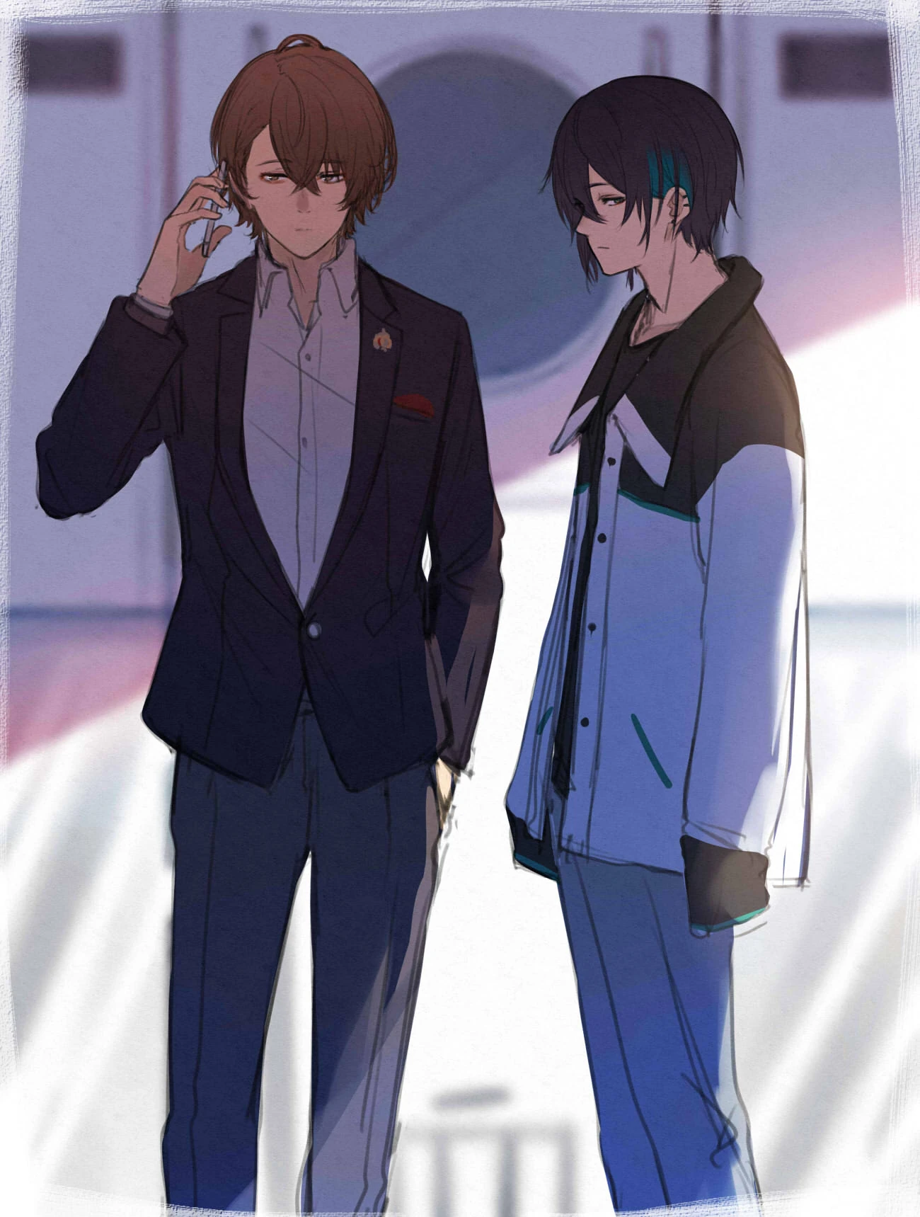 Kagami Hayato and Mayuzumi Kai<br>by Issiki