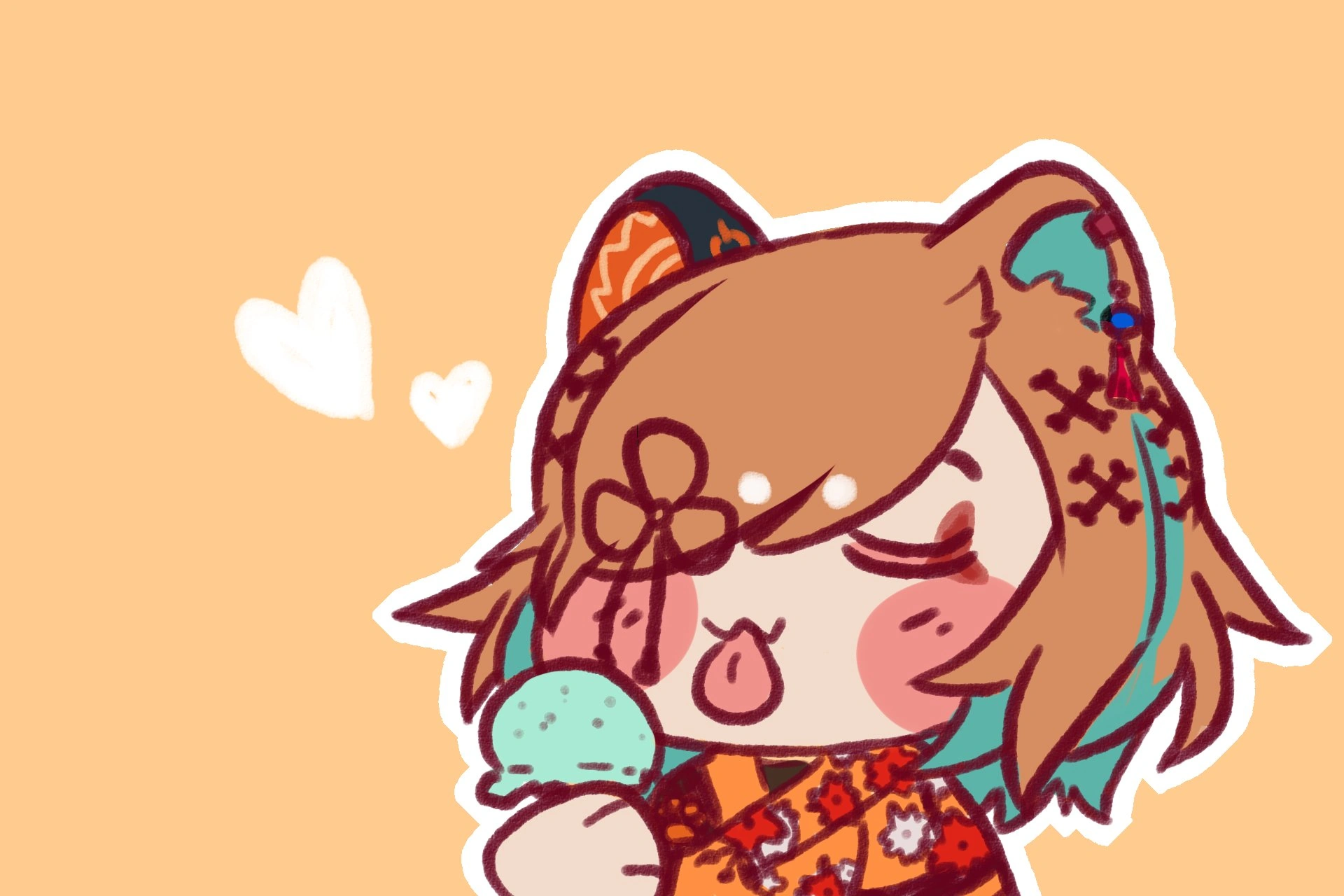 An illustration of herself