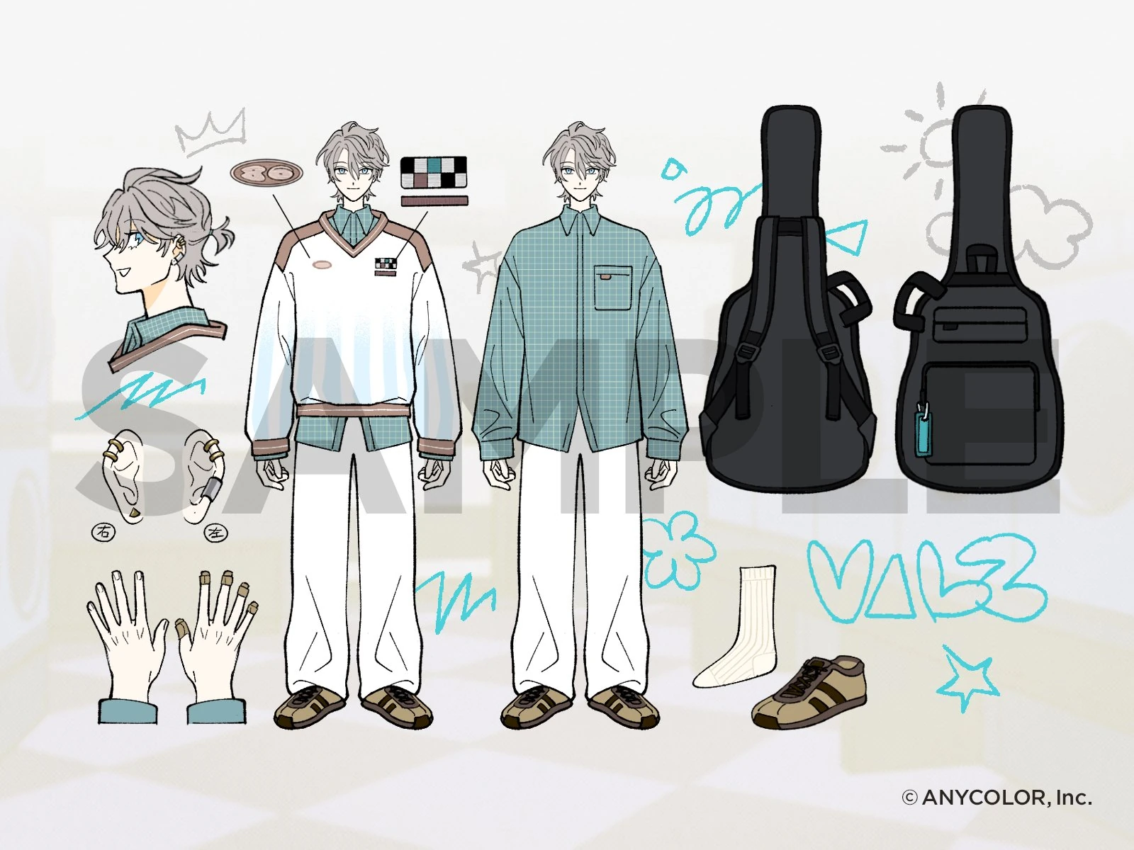 Muteki no Ousama Outfit Reference Sheet Illustration<br>by Inuha