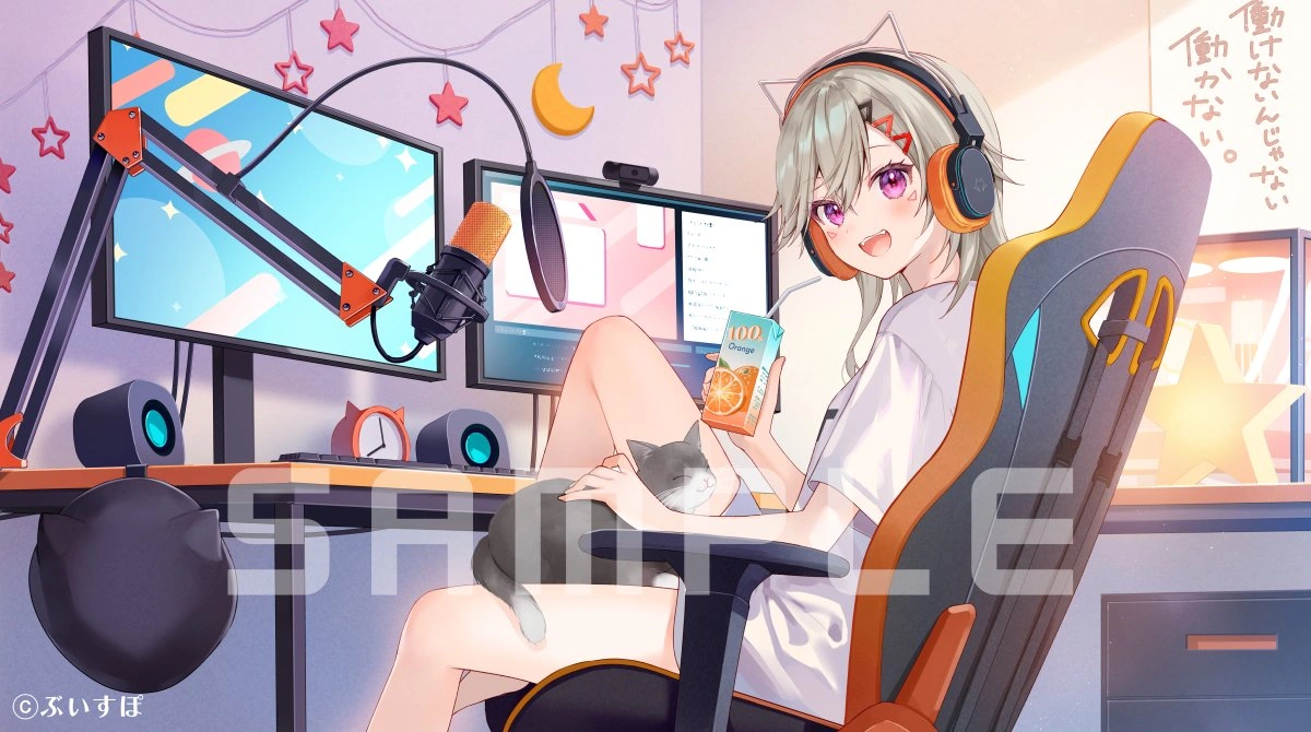 VSPO! GEAR Gaming Keyboard Illustration<br>by [https://x.com/fuka_hire/status/1773660939079782437 Fukahire]