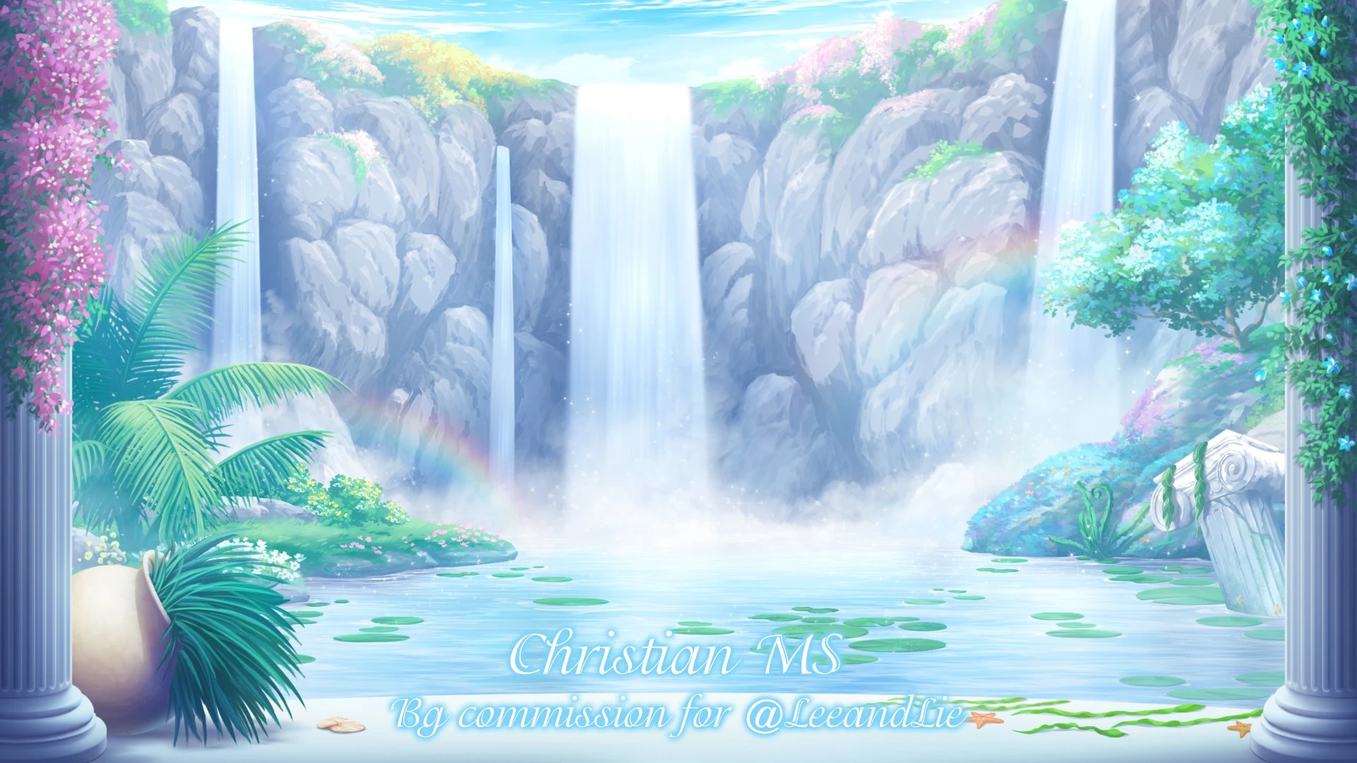 Waterfall Background (Day Version) by Christian Mason