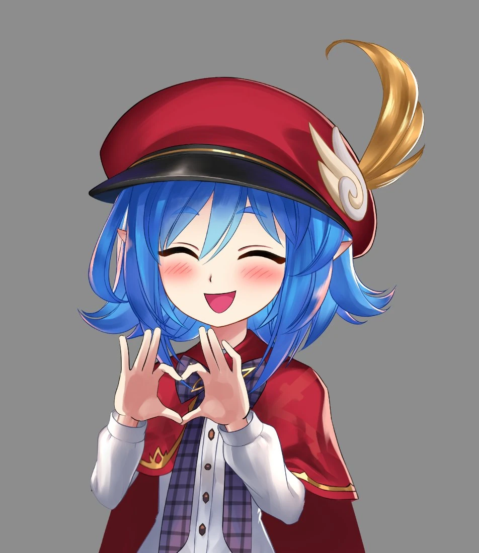 Leaflit's faerie form with her adventurer's guild hat and cloak.