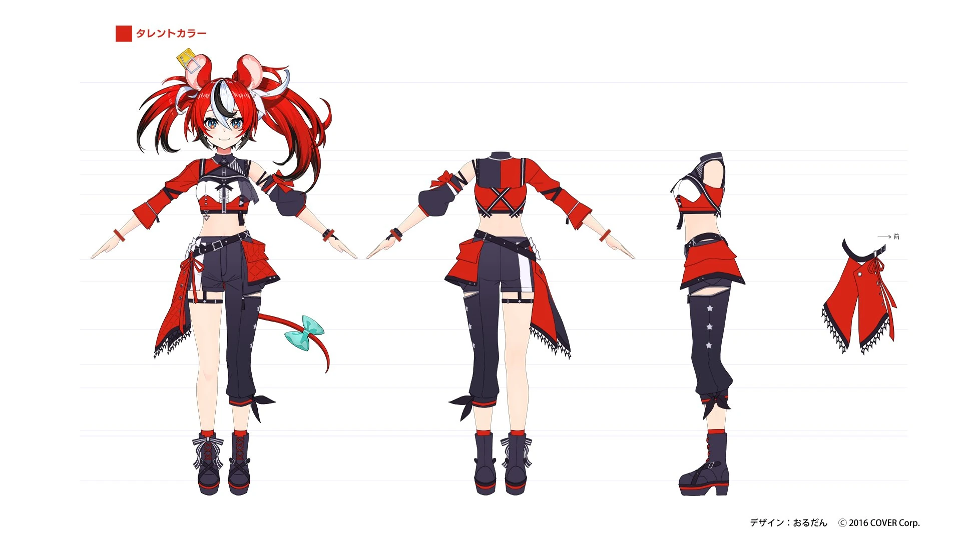 hololive 6th fes. Color Rise Harmony 3D Idol Costume Concept Illustration by Ordan