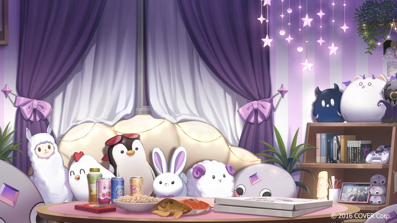 Sleepover Room Background<br>by Resu