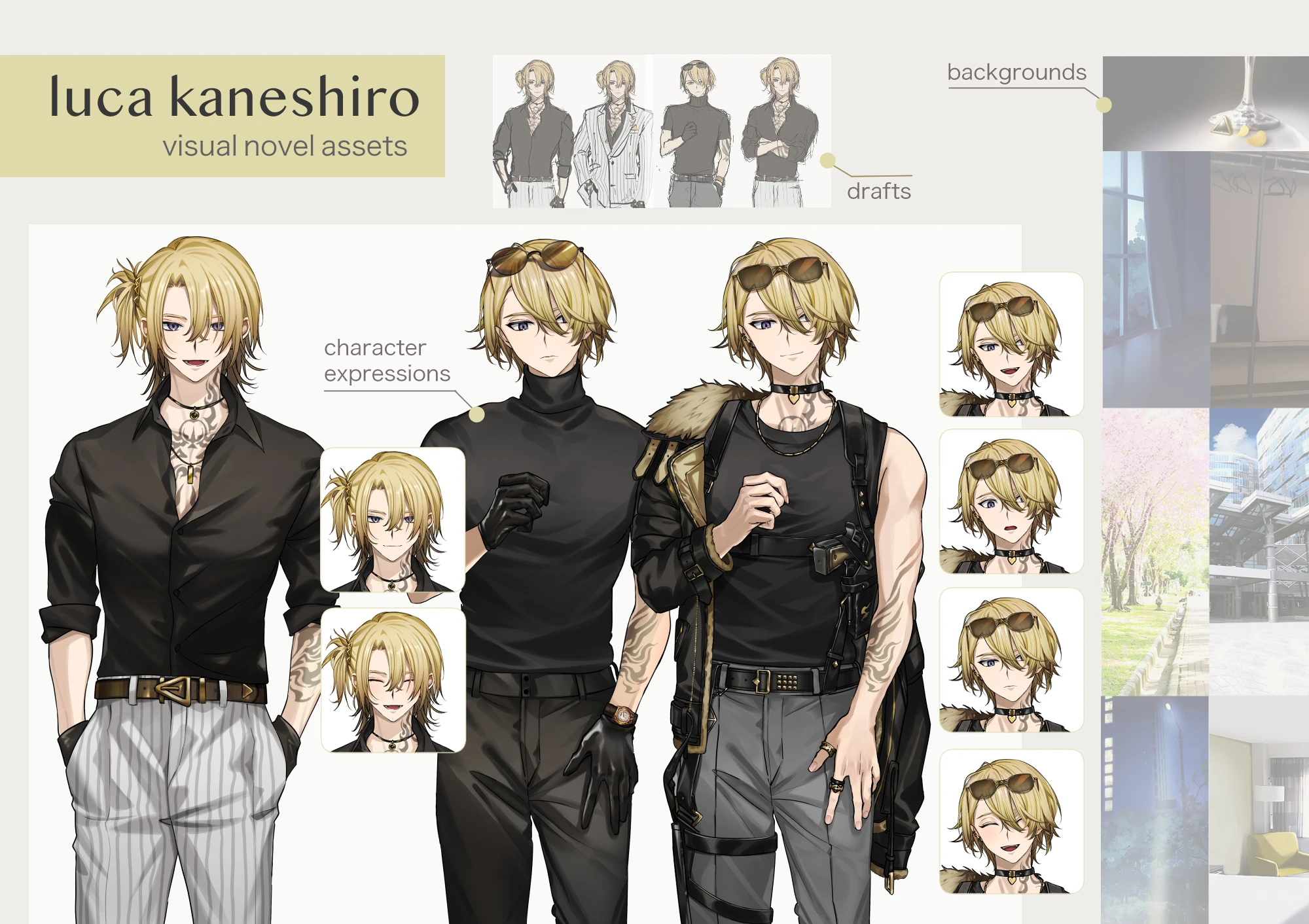 Visual novel assets by dae
