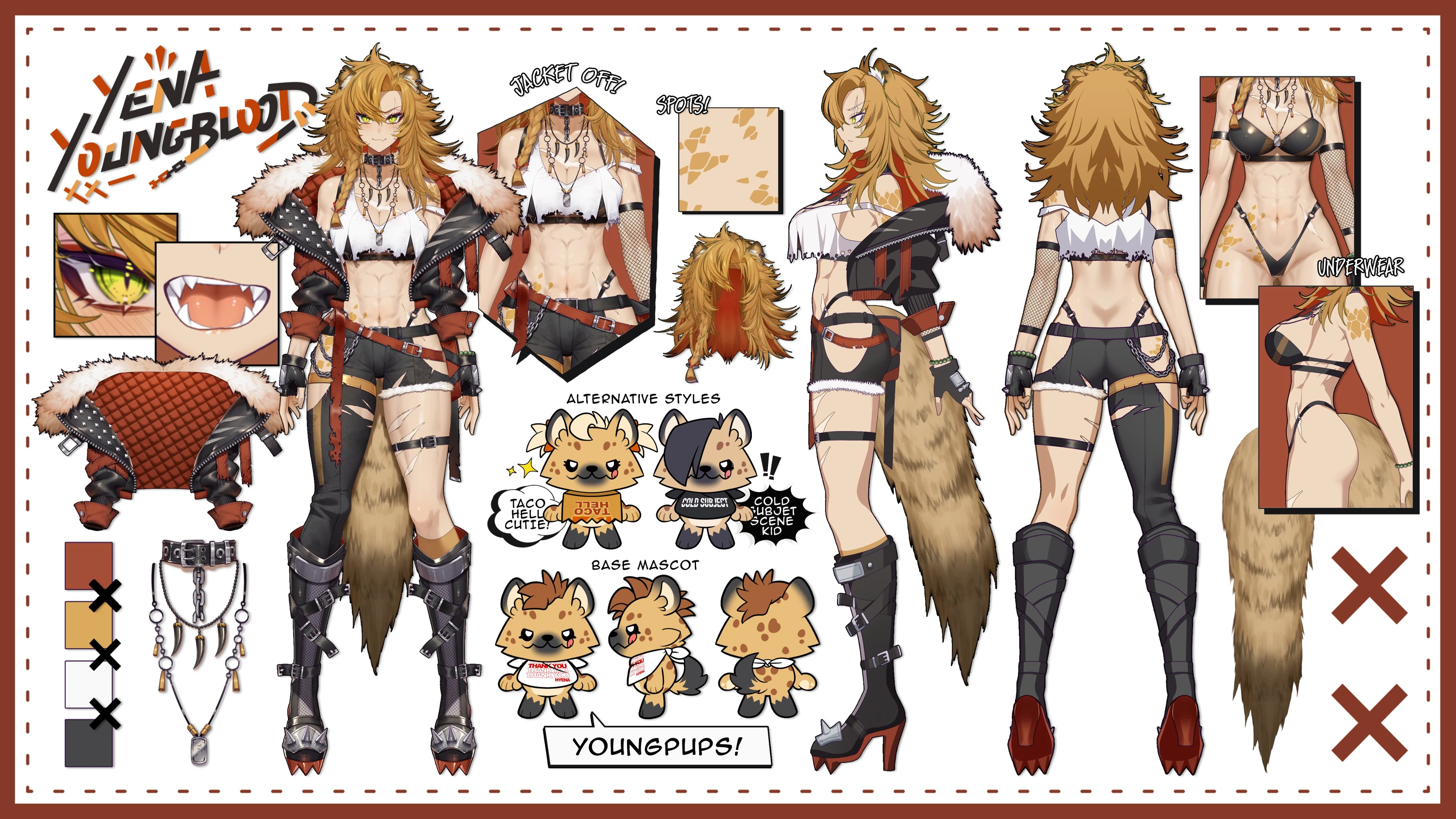 Reference sheet by Yena herself