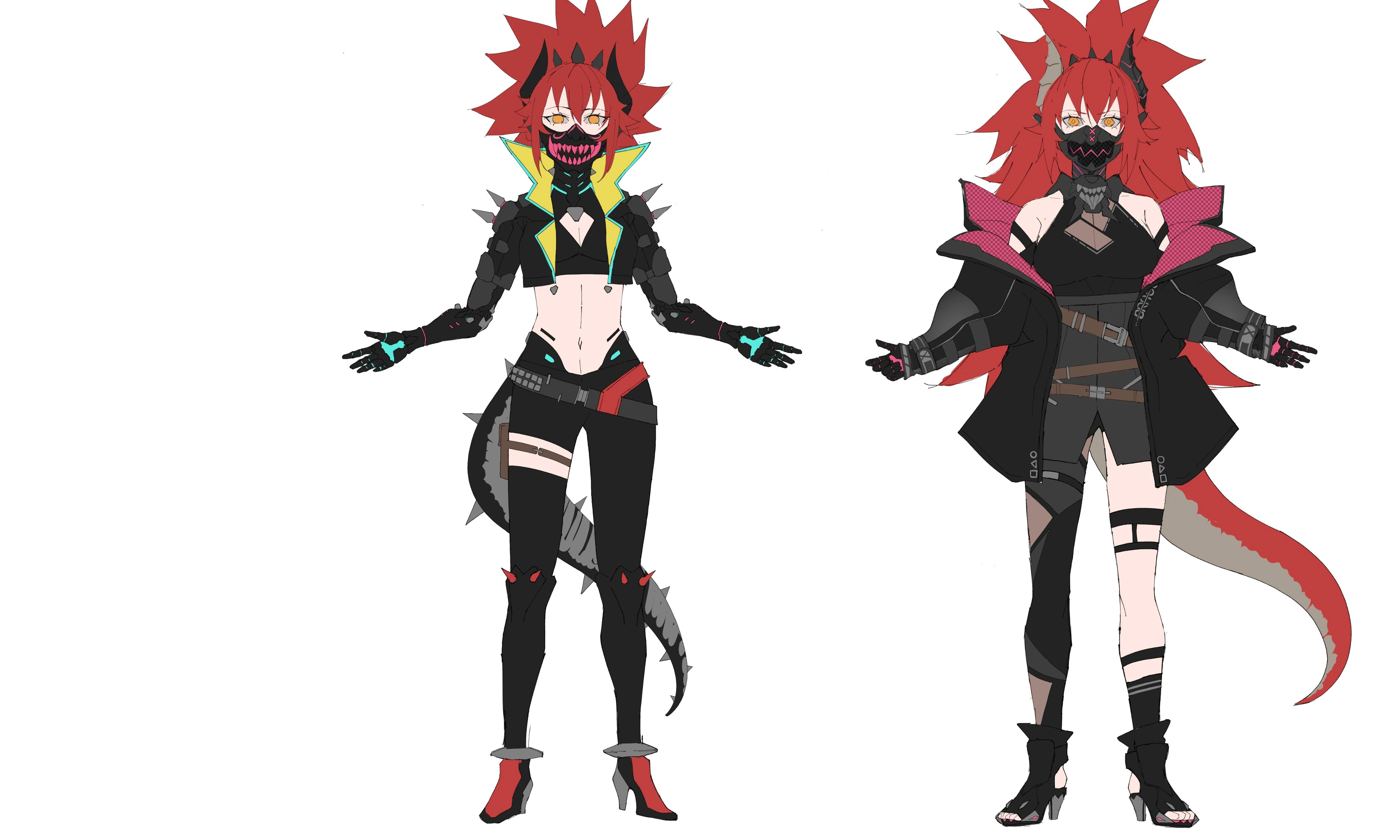 Zentreya possible designs 2 concept art by KuroiEnpitsu