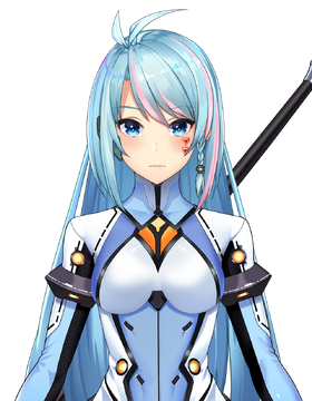 File:Gray cyan hair anime girl.png - Wikimedia Commons