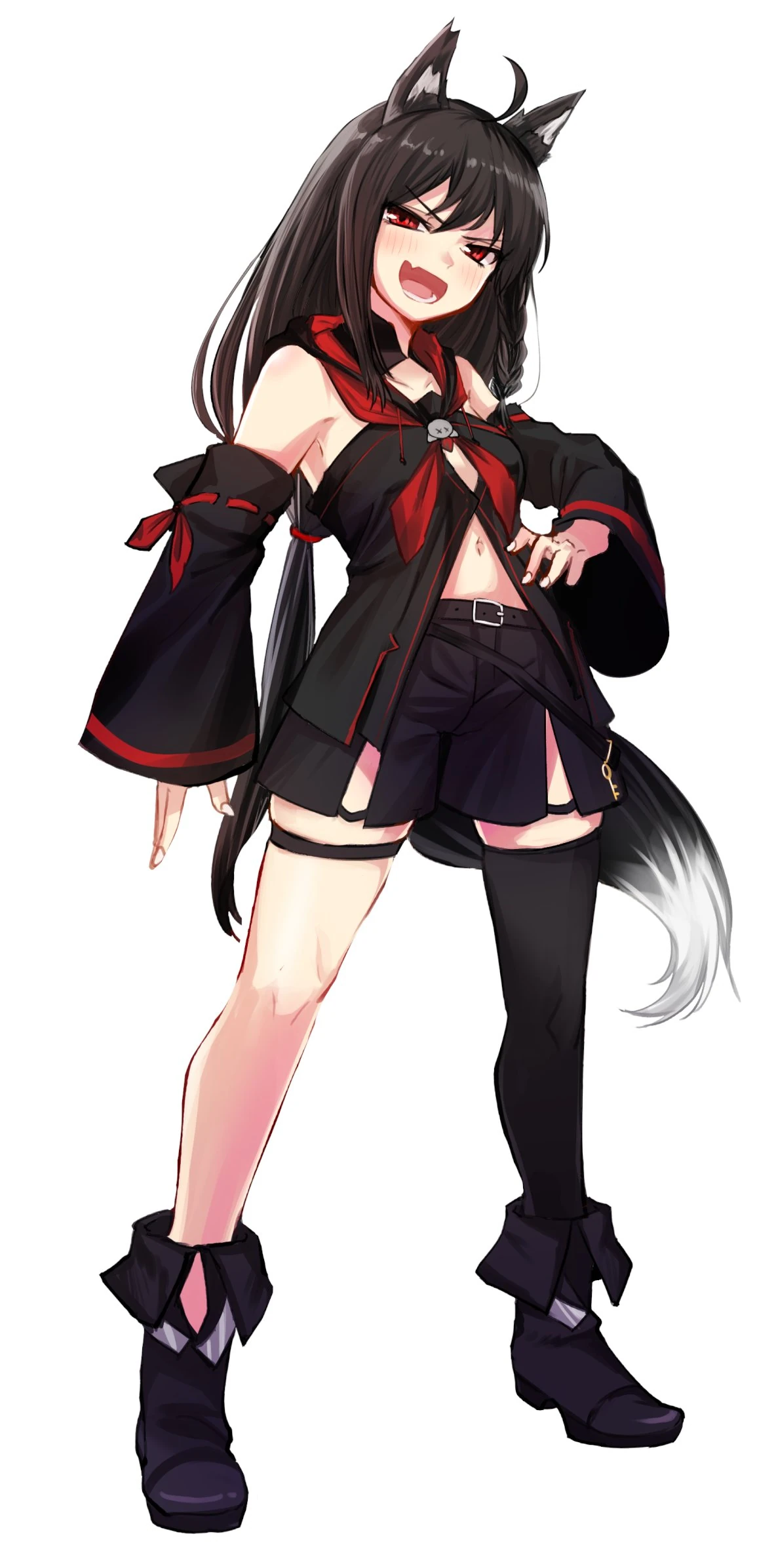 Kurokami Fubuki Illustration<br>by zareshima