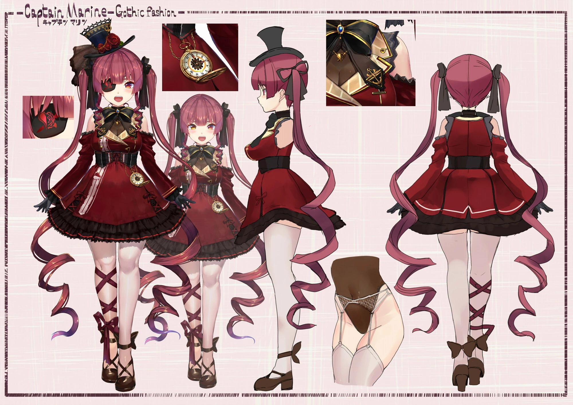 Gothic Fashion Concept Illustration<br>by Akasa Ai