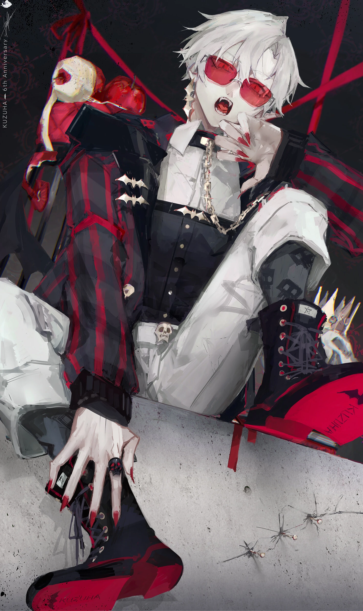 Formal x Rock Style Outfit Illustration<br>by Daken