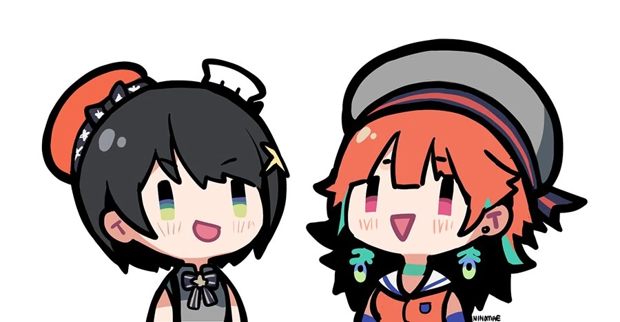 Oozora Subaru and Takanashi Kiara