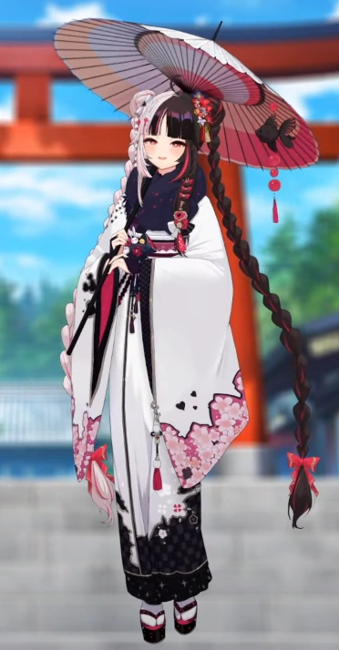 Kimono With Umbrella Accessory