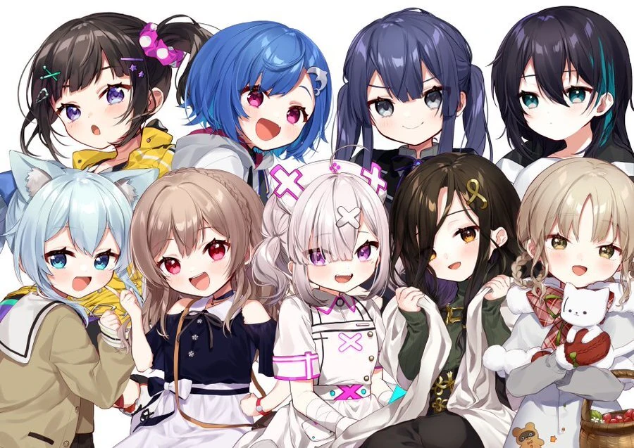 9 NIJISANJI Livers (Loli Version) by Yamabukiiro